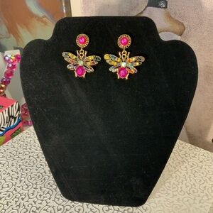 🥳Colorful Butterfly Earrings with Pink Accents